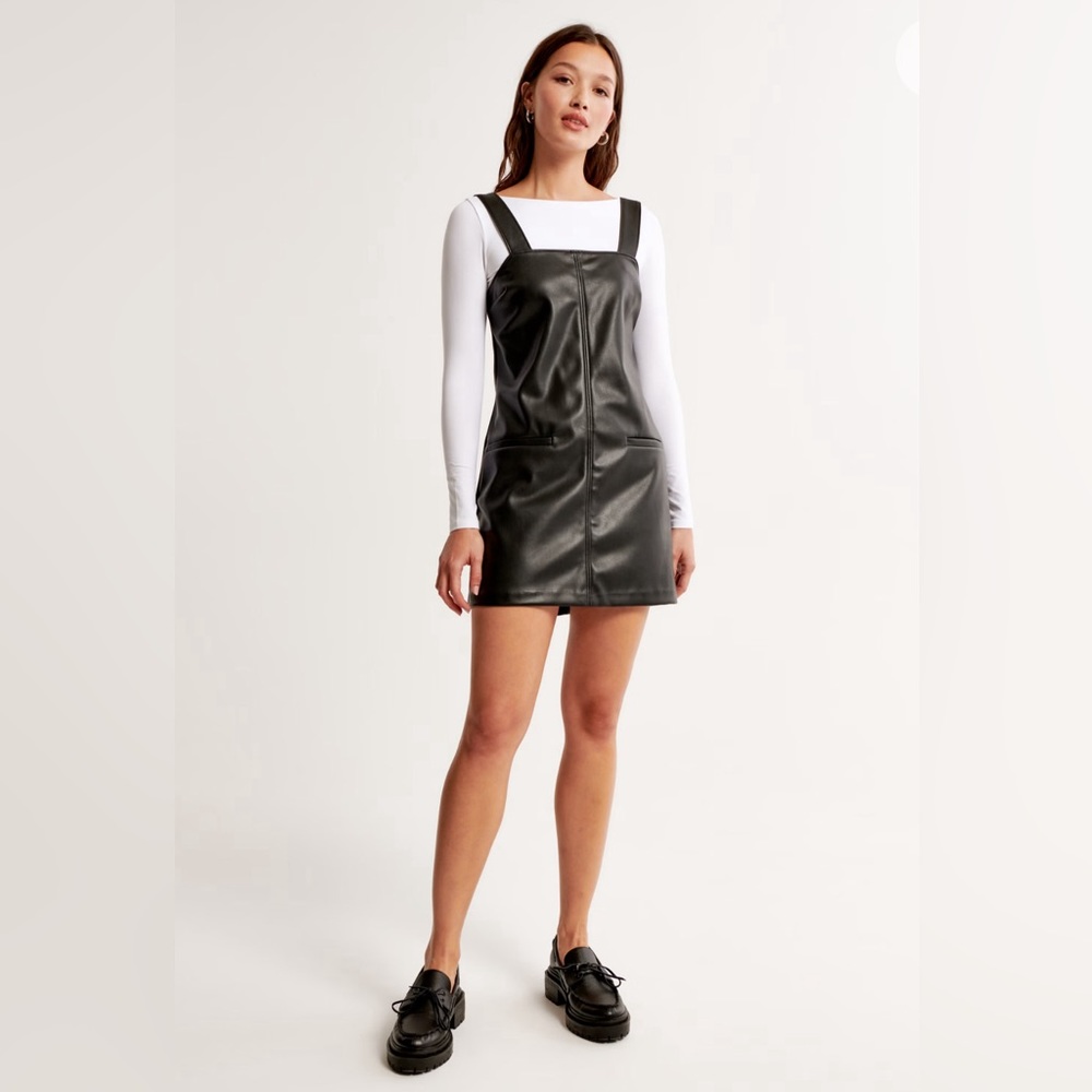 Abercrombie Vegan leather jumper